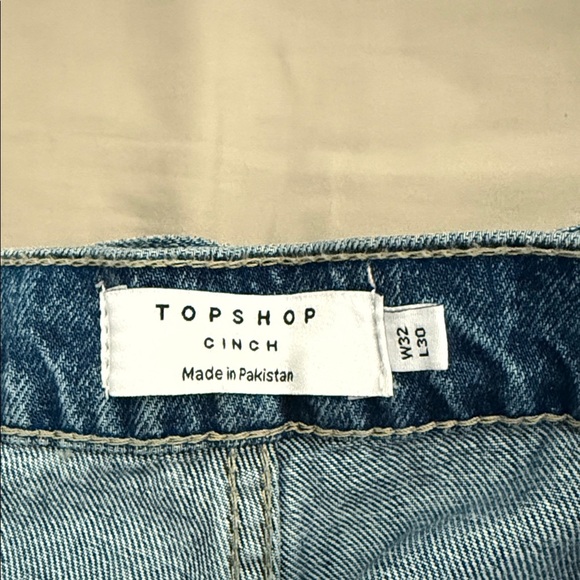 ASOS - Topshop Cinch Blue Women’s Jeans - Picture 2 of 4